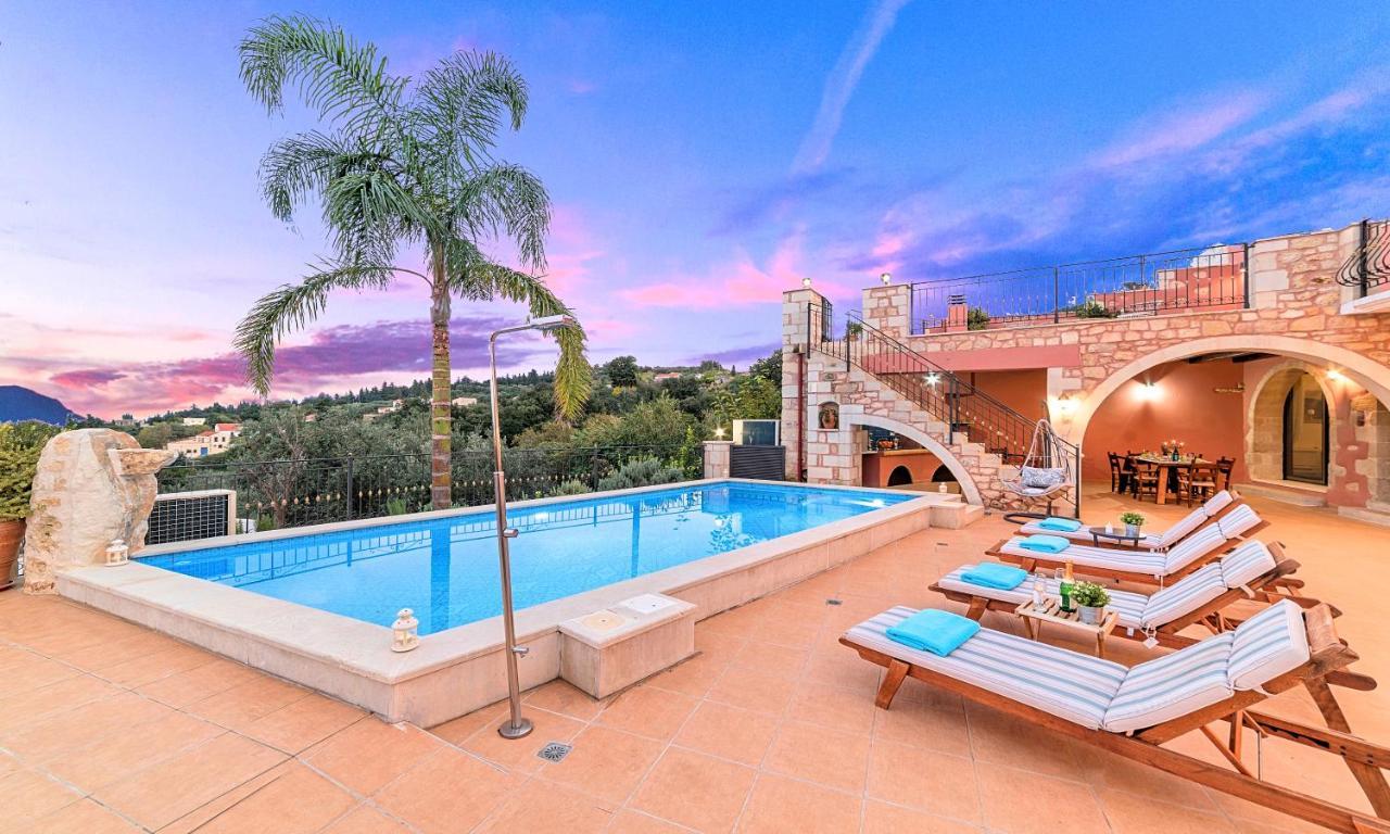 Steve Kois Villa Heated Pool Chania  Exterior foto