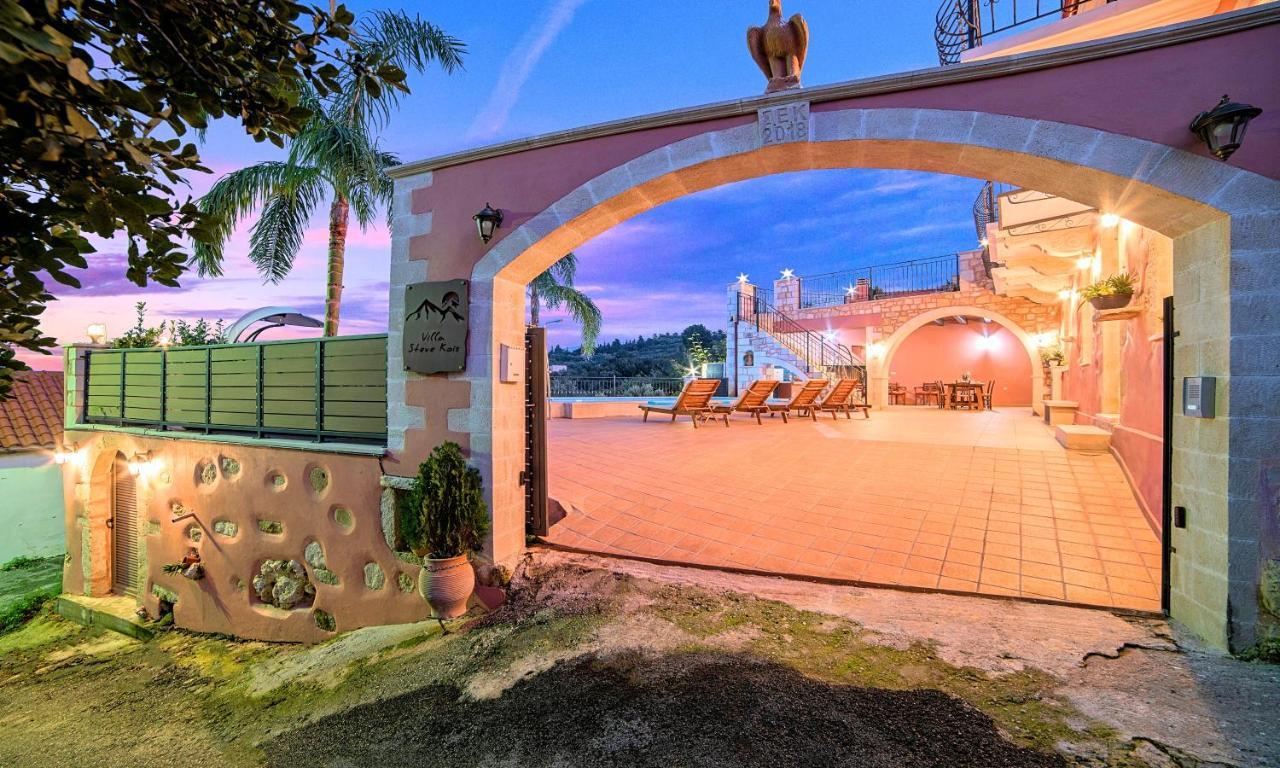 Steve Kois Villa Heated Pool Chania  Exterior foto